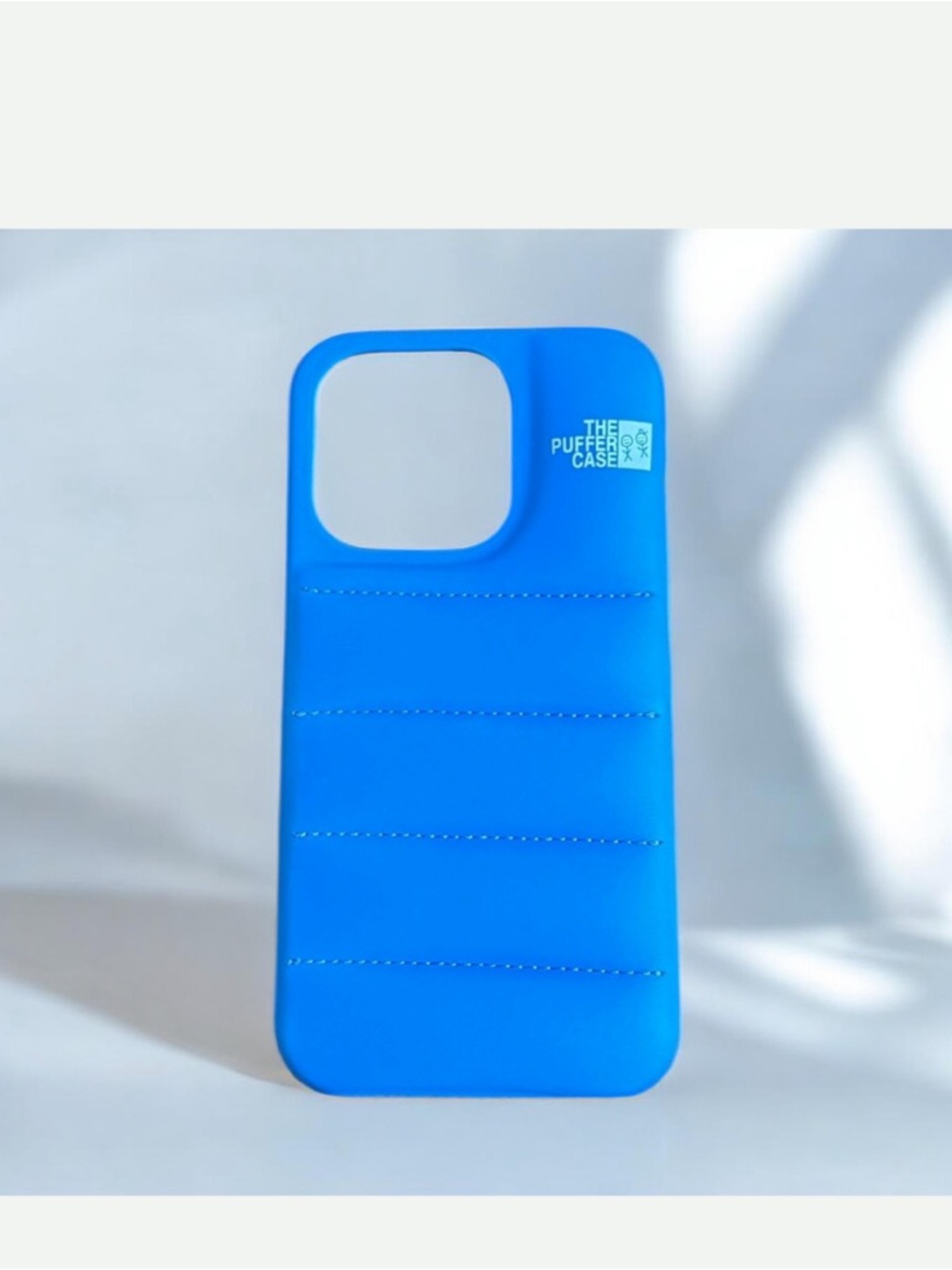 Blue iPhone 14Pro Puffer Case